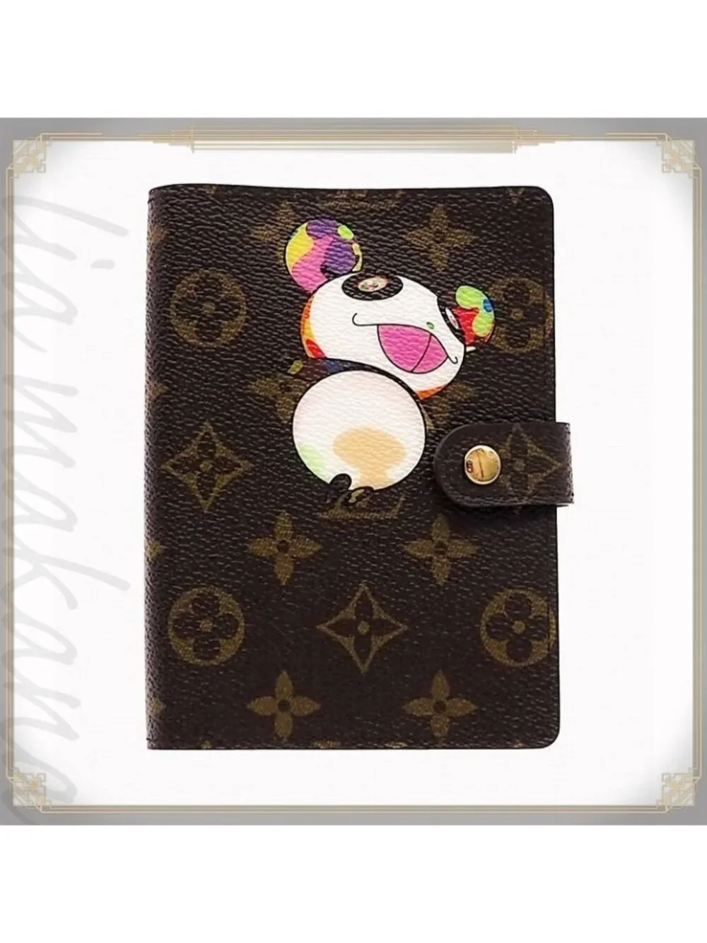 Louis Vuitton Agenda PM Monogram Canvas Panda Takashi Murakami